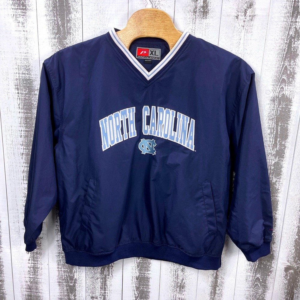 North Carolina Tar Heels Pro Player Pullover Windbreaker Jacket Blue XL NCAA